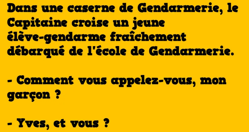blague la nouvelle recrue