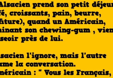 blague un alsacien prend son petit déjeuner