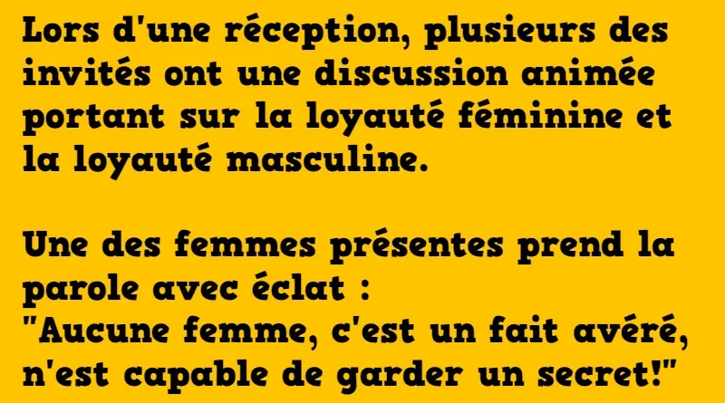 blague un secret bien gardé