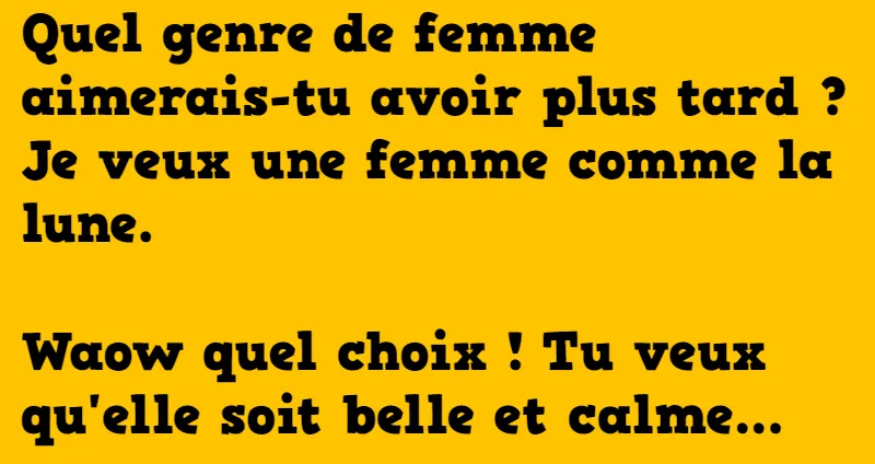 blague Waow quel choix !