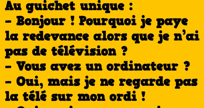 blague au guichet unique