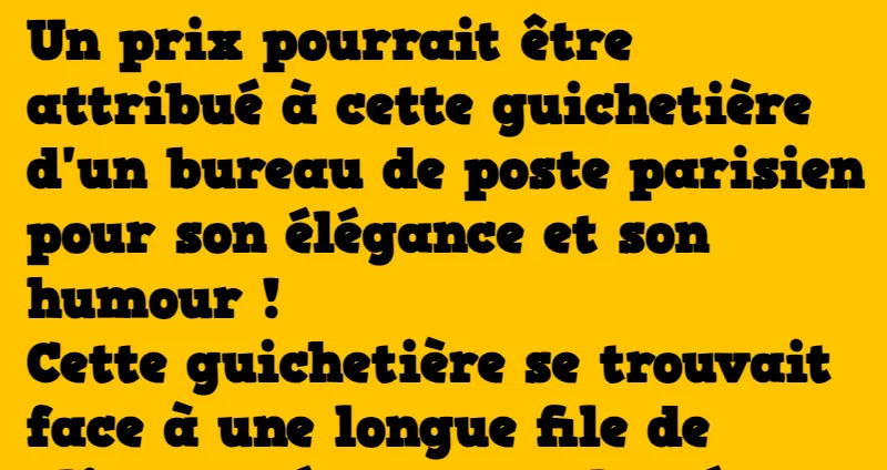 blague la postière