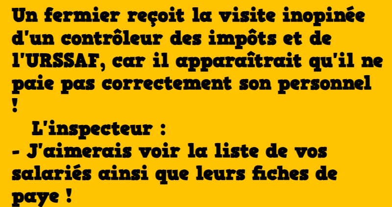 blague les agriculteurs français