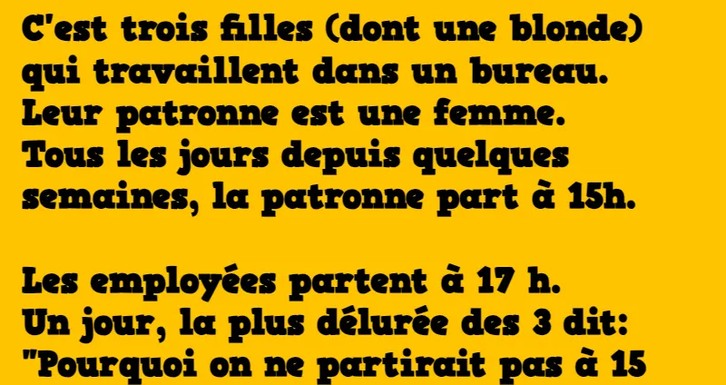 blague les trois filles