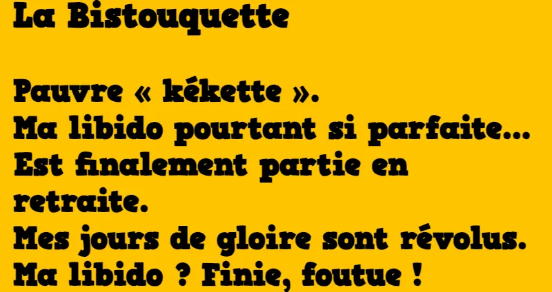 blague poésie de la bistouqette