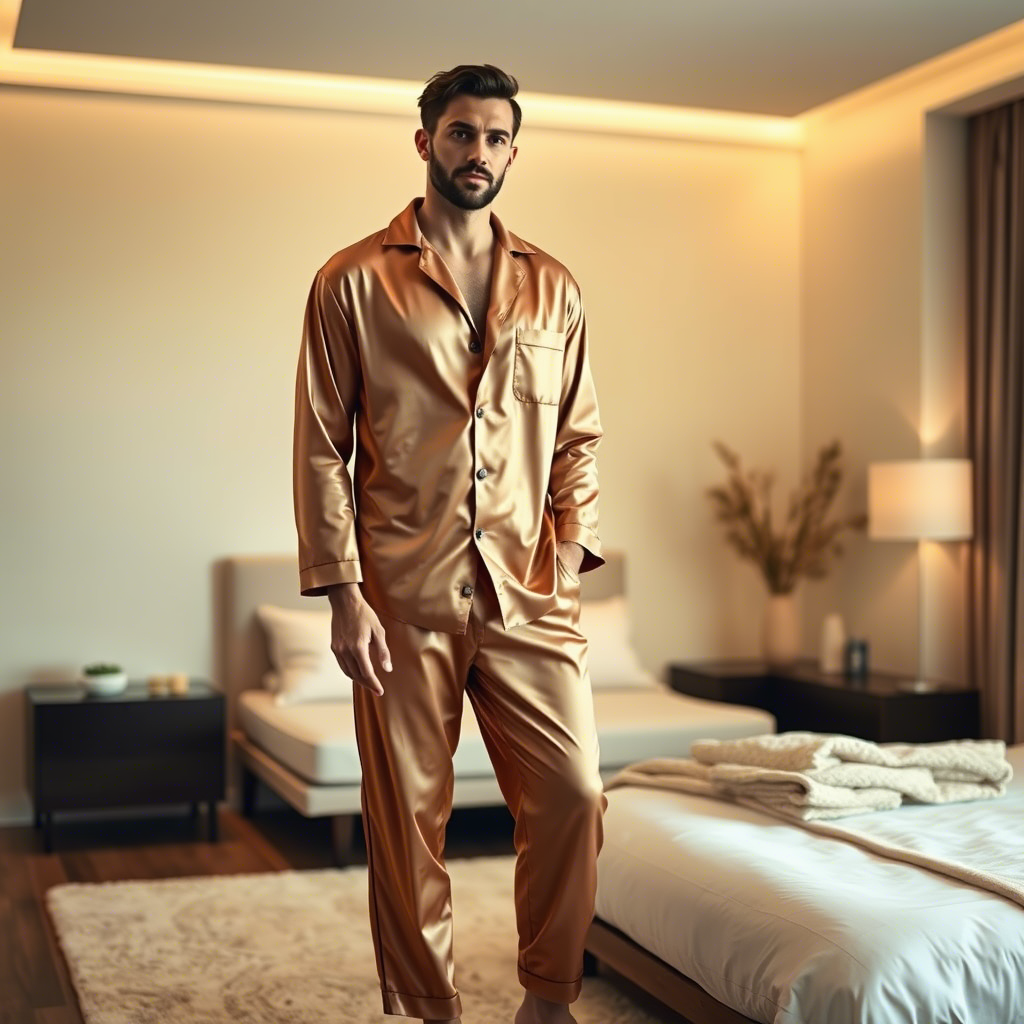 blague pyjama en soie 