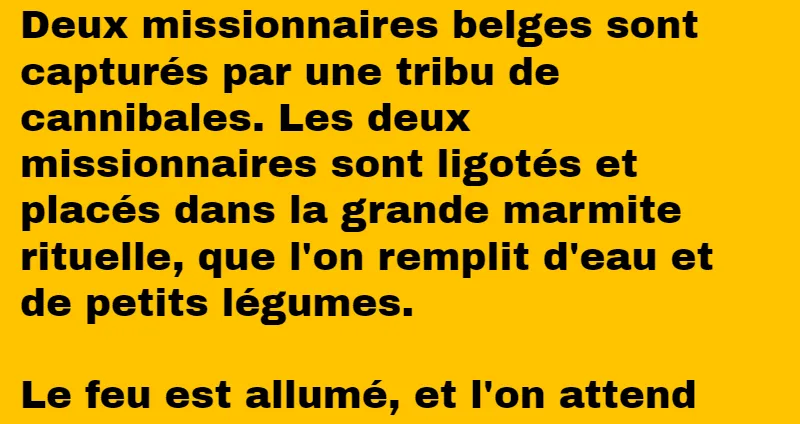 Blague deux missionnaires