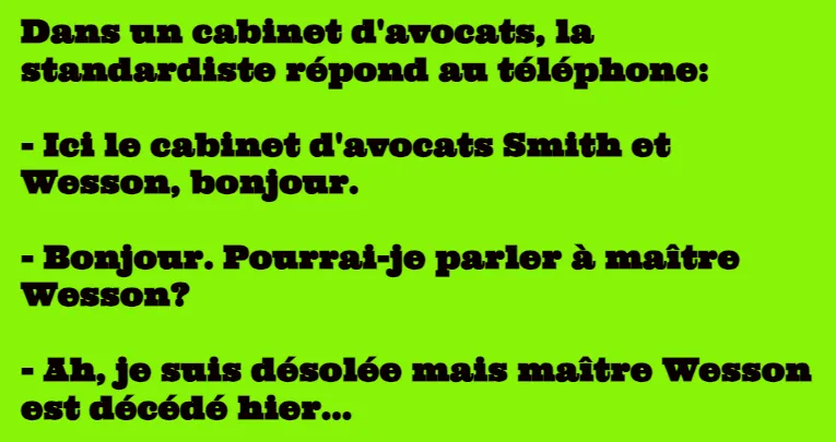 blague maitre wesson