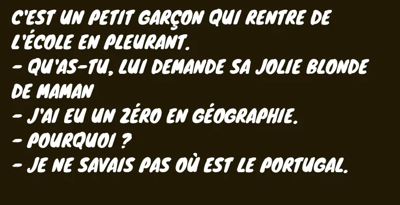 blague mauvaise note