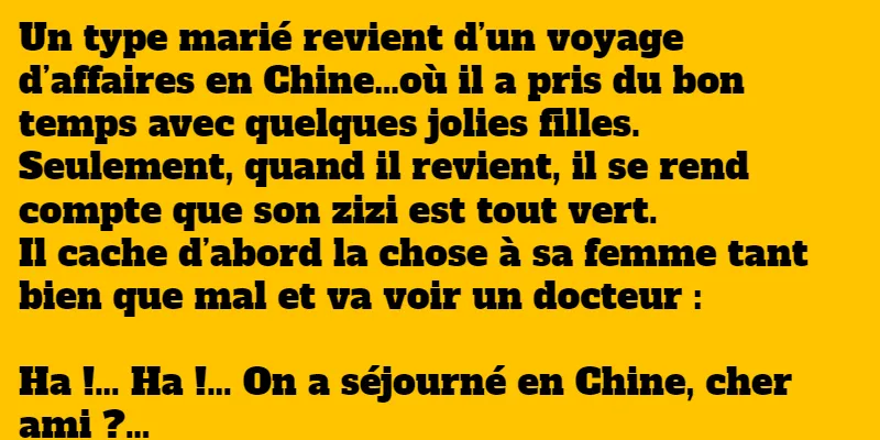 blague le spécialiste chinois