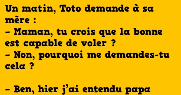 blague elle volera très haut