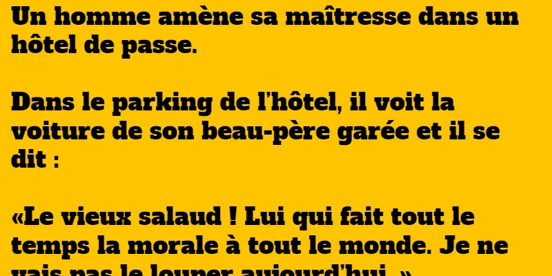 blague dans un hotel un peu particlier