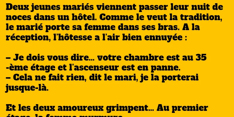 blague la nuit de noce
