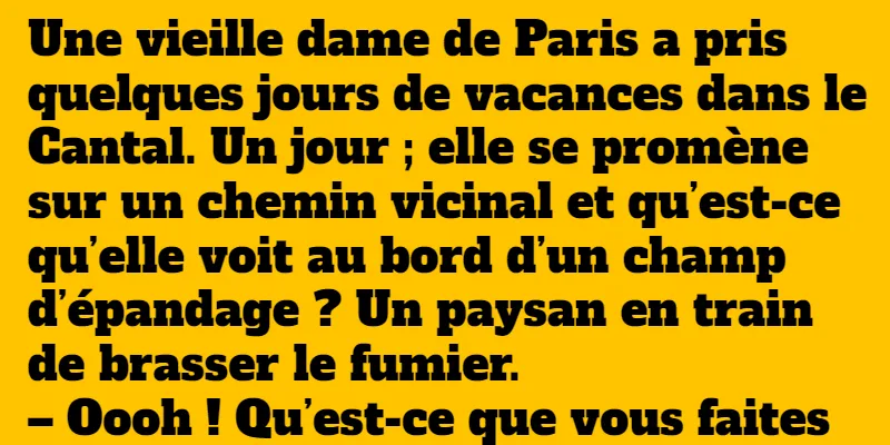 blague le fumier du cantal