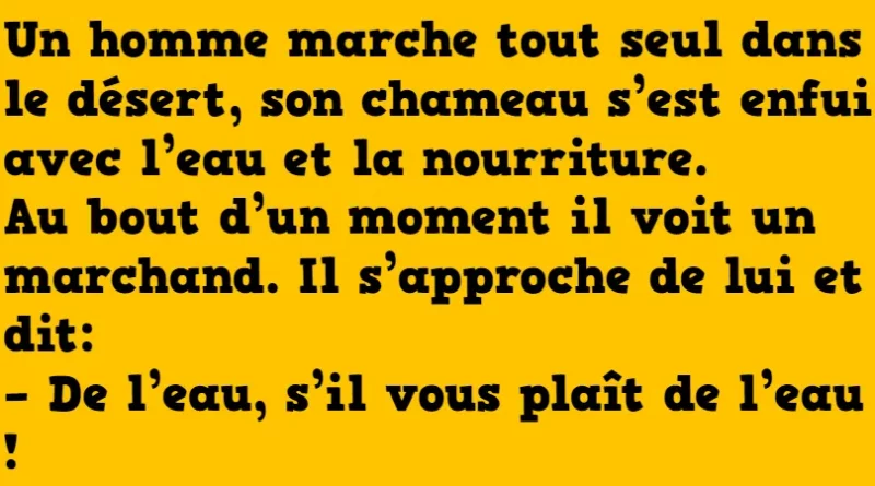 blague le vendeur ambulant