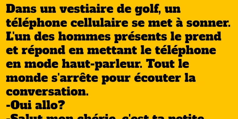 blague un homme au téléphone