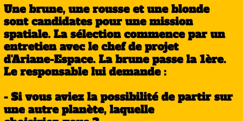 blague mission spatiale