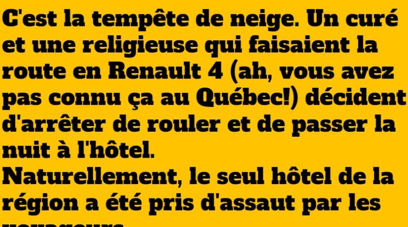 blague une religieuse et un curé