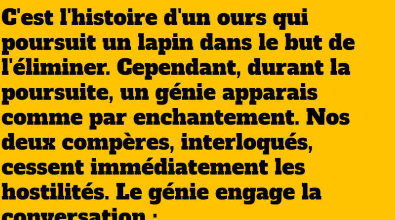 blague le génie des bois