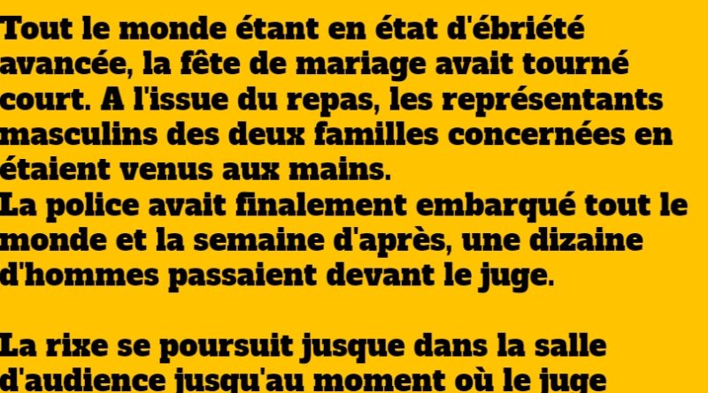 blague un mariage tourne court
