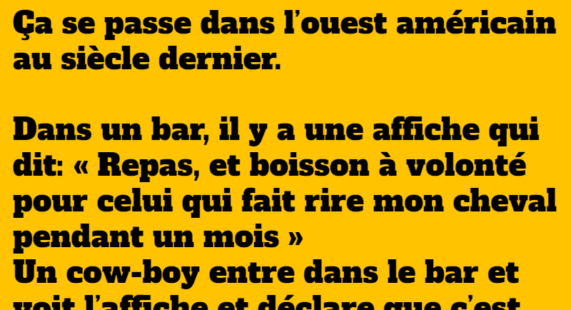 blague le cowboy et le chaval