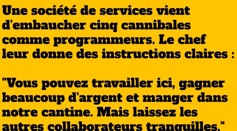 blague cannibales