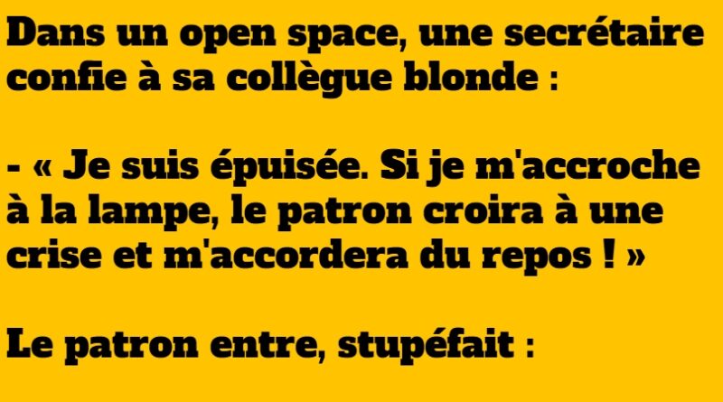 blague deux dans un bureau