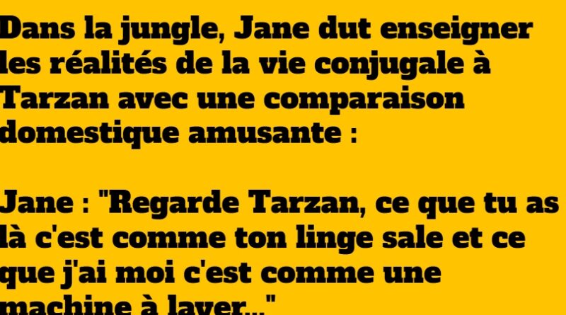 blague jane et tarzan