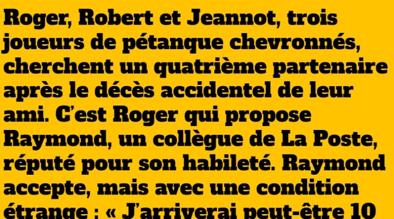 blague joueurs de pétanque