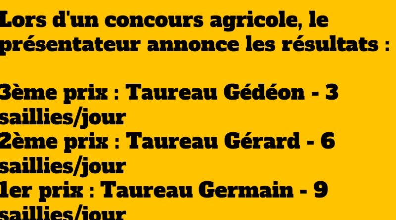blague taureau