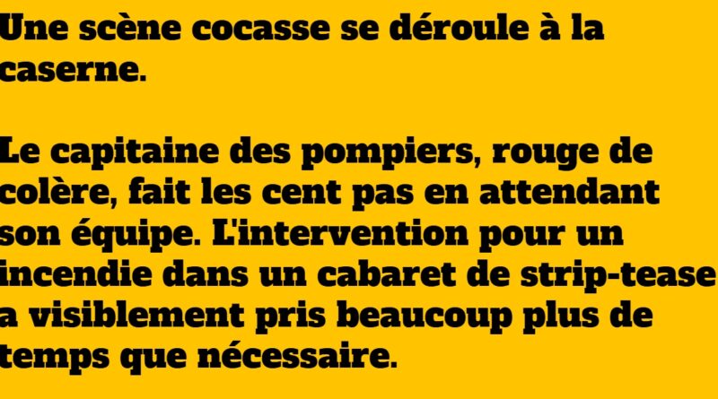 blague pompier