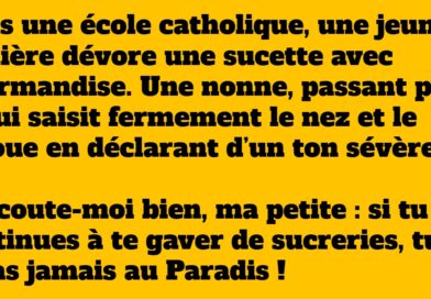 Sacré bonbon ! La réplique surprenante d’une écolière à une nonne