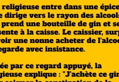 La religieuse et la bouteille de Gin : Une blague irrésistible sur un quiproquo savoureux