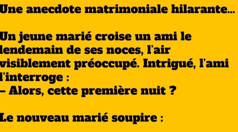 blague nuit de noces