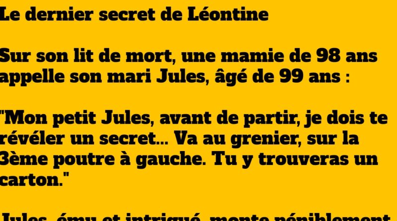 blague secret mamie