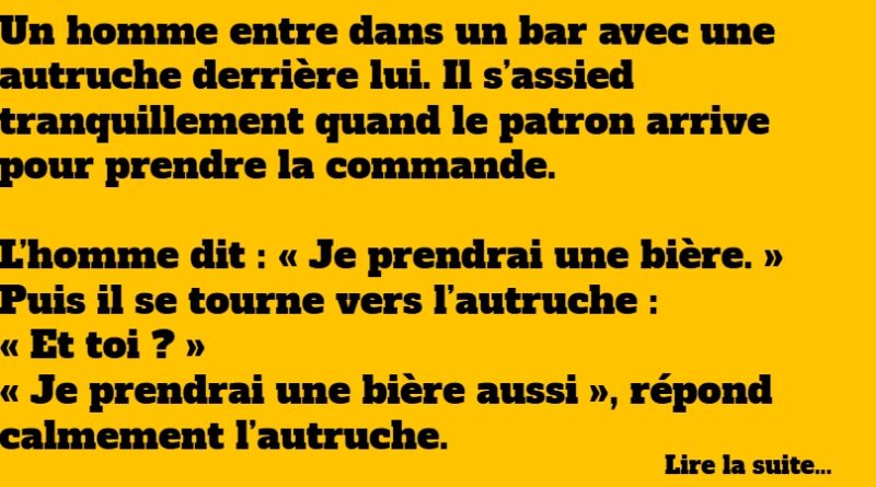 blague autruche