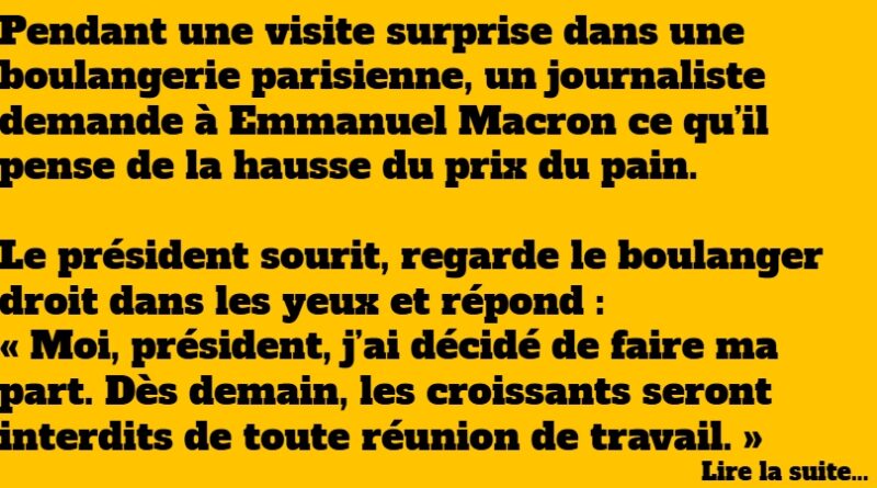 blague macron