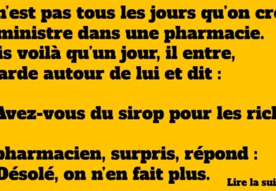 blague ministre