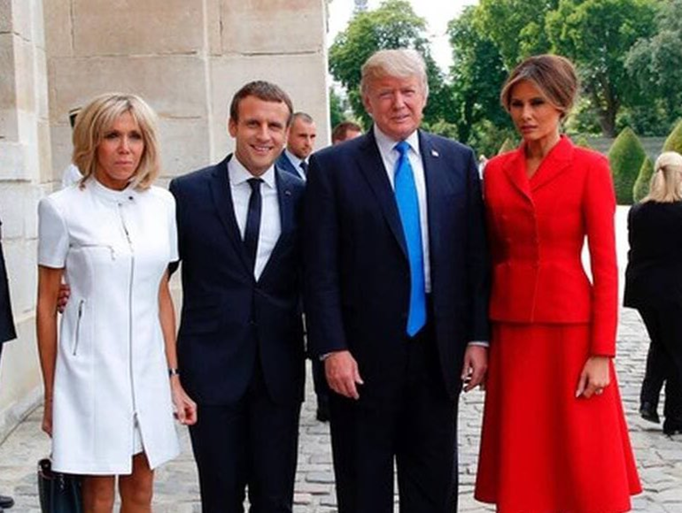 couple trump et couple macron