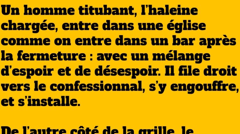 blague dans le confessionnal