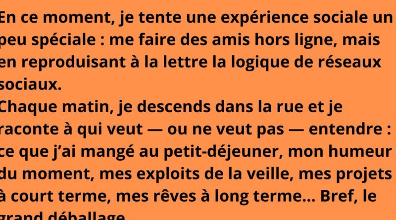 blague nouvelle expérience