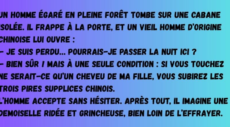 blagues supplices chinois