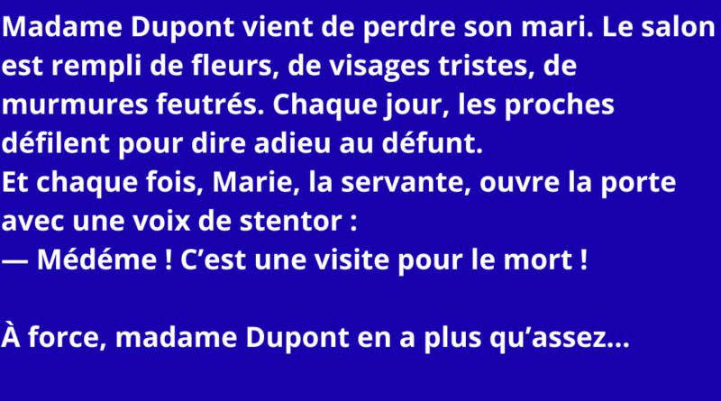 blague madame dupont