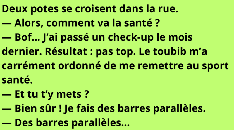 blague sport seniors