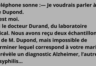 blague test medical