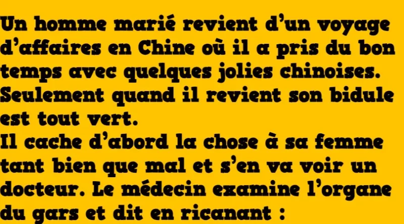 Blague le professeur chinois
