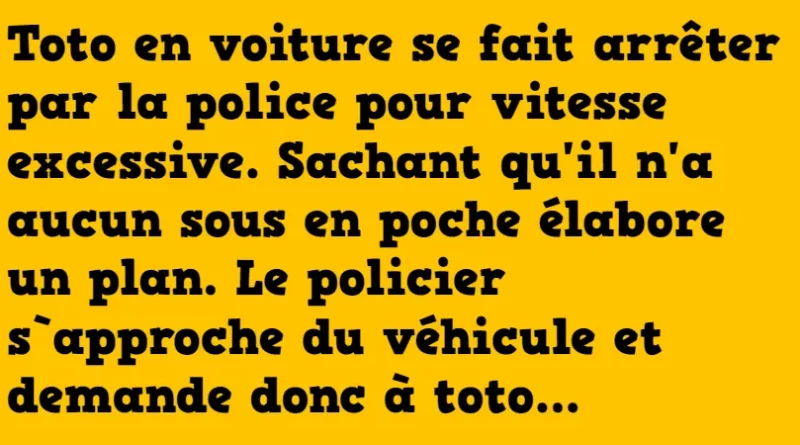 Blague toto et le policier