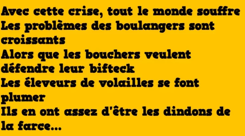 blague une vision drôle de la crise