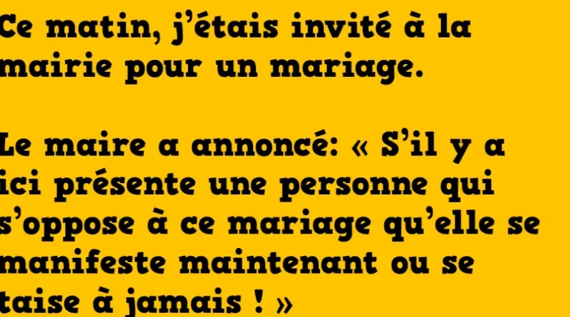 blague invité a un mariage