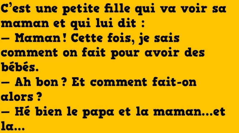 blague une maman corrige l'erreur de sa fille